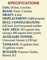 Pearson Triton 28 specifications