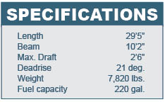 Chris Craft 29 Suntender specifications