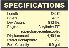 SeaDoo RXP X specifications
