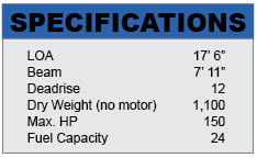 Crestliner 1750 Fish Hawk specifications