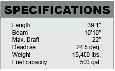 Contender 39 ST specifications