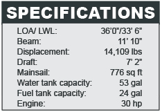Dufour 36 specifications