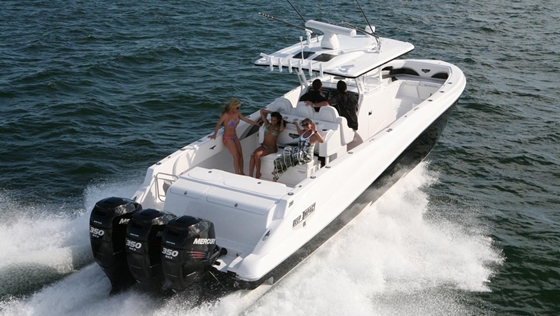 A cabin version of the 39-footer shown here is in the works.  