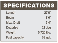 Cruisers Sport Series 278 specifications