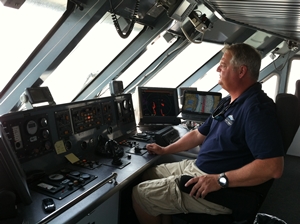 bessinger at helm of fast ferry