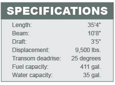 Everglades 355T specifications