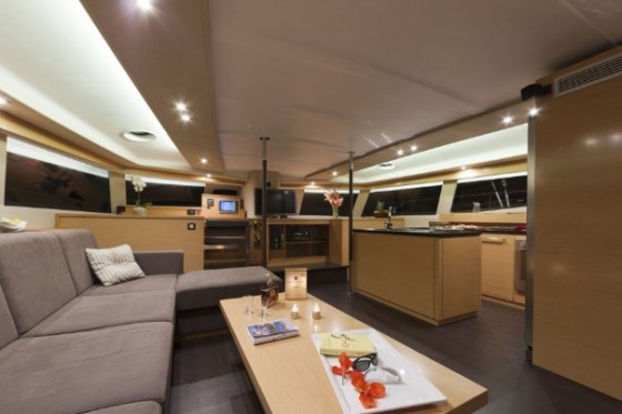sanya 57 sailboat galley