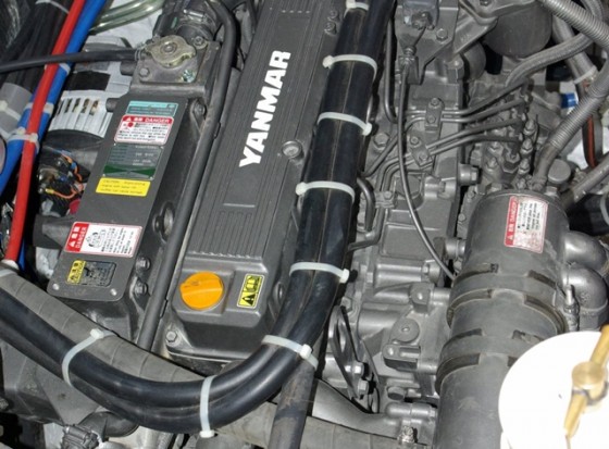 Nylon Tie Wraps in Engineroom