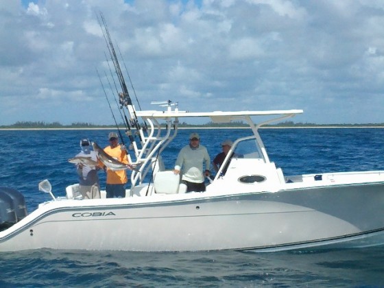 fishing on the cobia 296 cc
