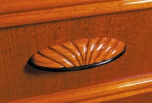 teak drawer pull on whiticar