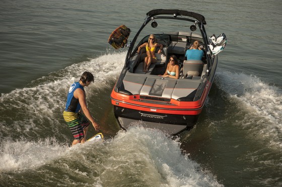 wakeboarding behind a momba mondo