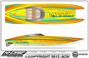 Using graphics created by Thomas Kulesia, III of No Coast Design, Mystic will paint Szolack’s Mystic C4000S in-house.