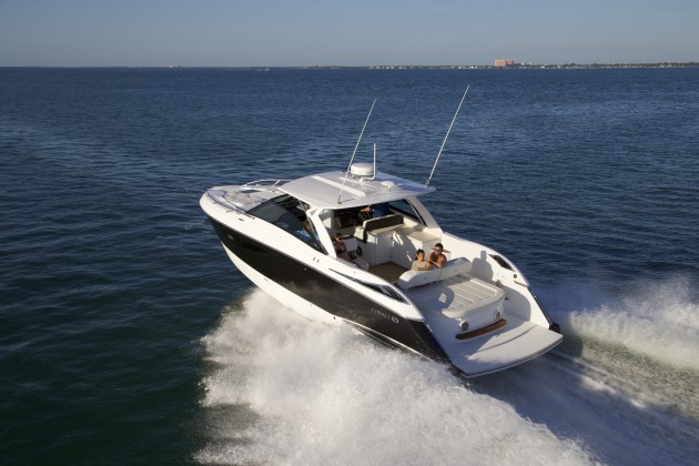 A photo of the Cobalt A40 underway.