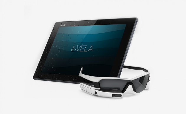 A photo of the VE:A system and Recon Jet smartglasses.