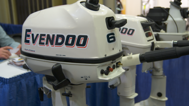 A photo of the Evendoo outboard. 