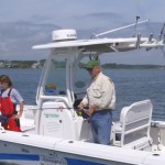 2014 Everglades 243 center console powerboat for fishing