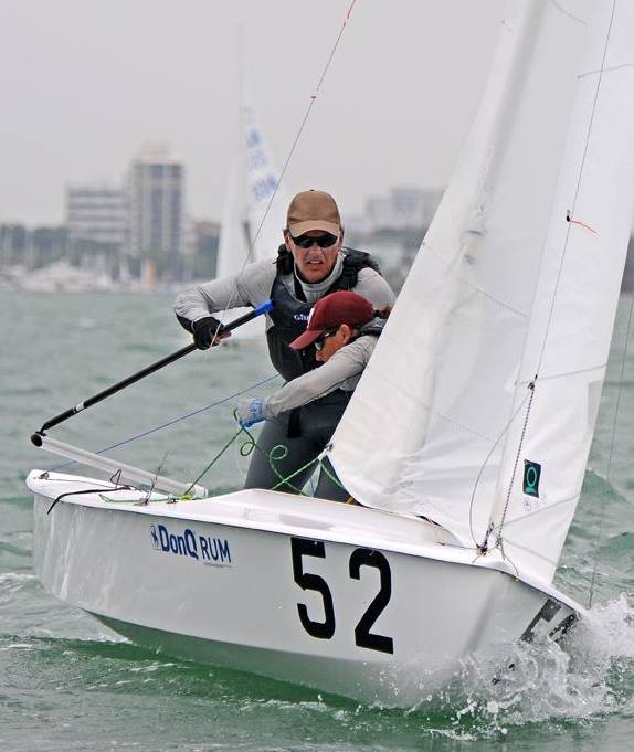 Augie's intensity is well-known by his sailing competitors. Photo: John Payne