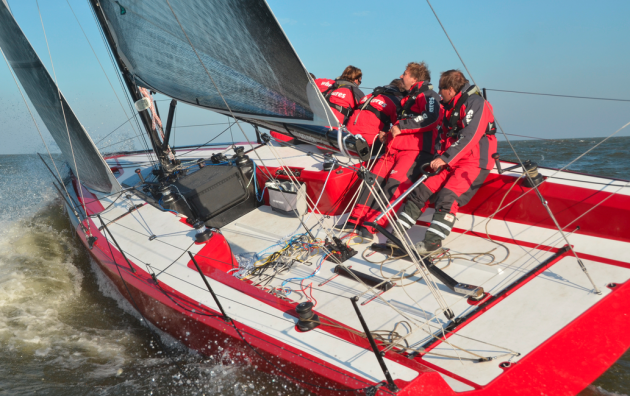 The Fareast 31R's open deck plan is ideal for the racing this boat is designed for. Photo courtesy of Far East Boats