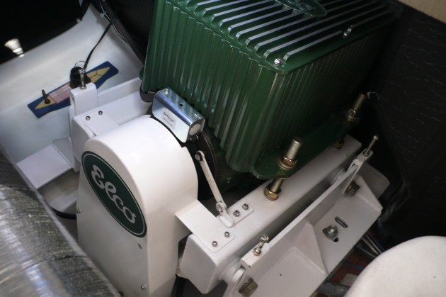 This 20-horsepower electric motor is the heart of the electric portion of the hybrid system that powers the Beneteau Swift Trawler 34 Hybrid.