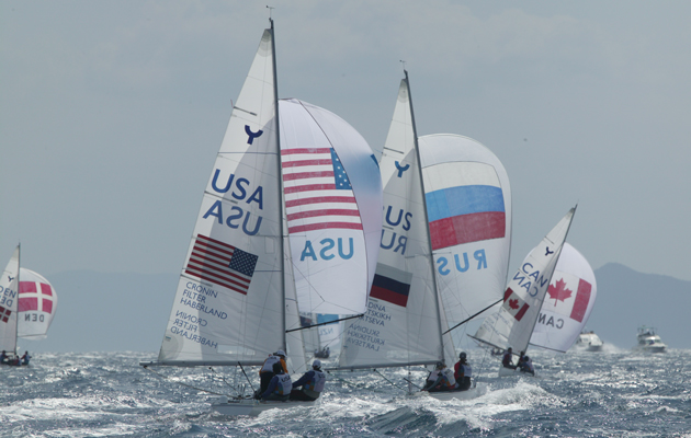 downwind on the windiest day of the Athens 2004 Games