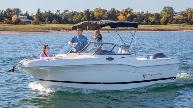 The Striper 200 DC is built on the same hull as the company's 200 center console model. 