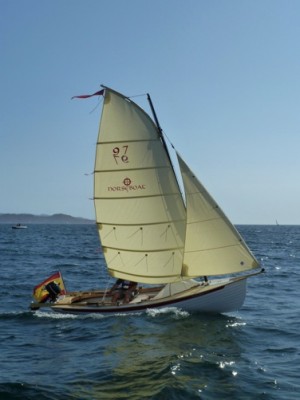 Norseboat under sail