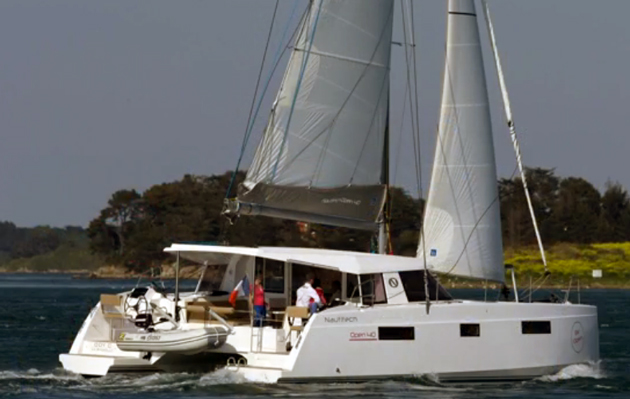 Nautitech open 40 sailing catamaran