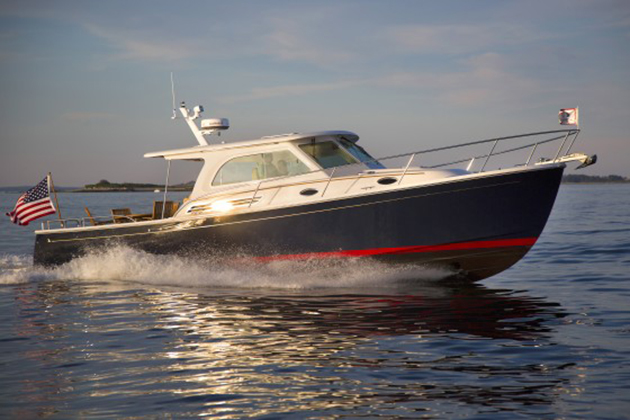The Back Cove 37 is another boat that's definitely a yacht—and under 40 feet long. 