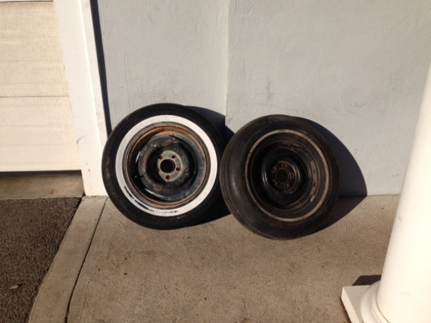 This is what the wheels looked like before restoration...