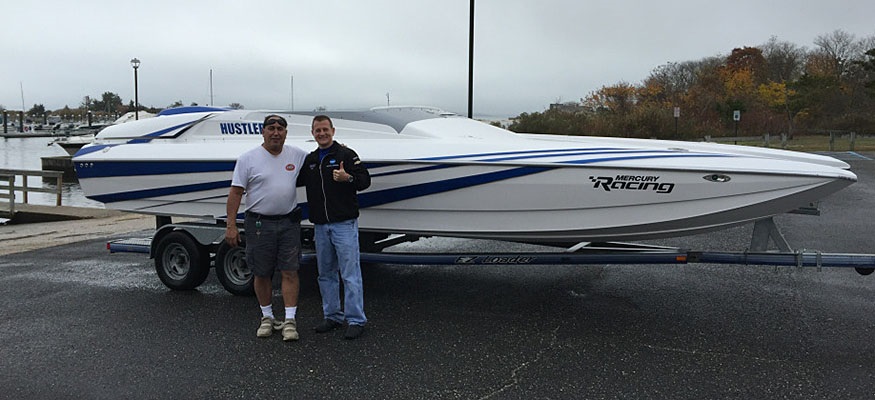 Hustler’s 25 Talon could be a hot seller for sport catamaran buyers looking for a bargain.