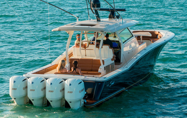 The Scout 420 LXF is a luxury center-console.