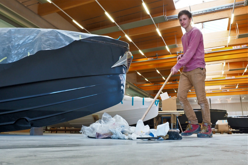 Lean and clean: Frauscher's mantra is followed at all turns of the production process. Photo © Dieter Loibner.