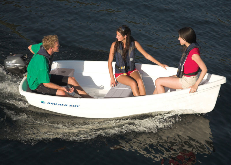 When it comes to dinghies, plastic boats like this Walker Bay 10 rule the roost.