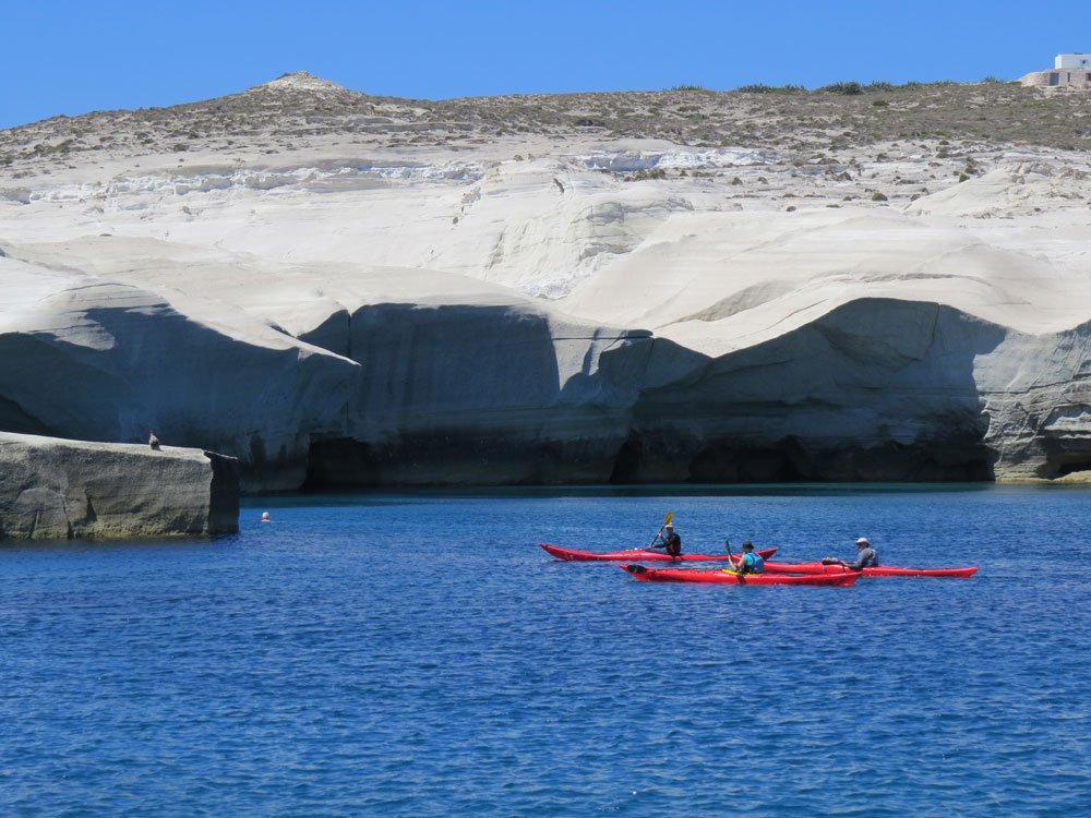 The island of Milos (where the statue of Venus de Milo was found) is near the bottom of the Greek island chain of the Cyclades.