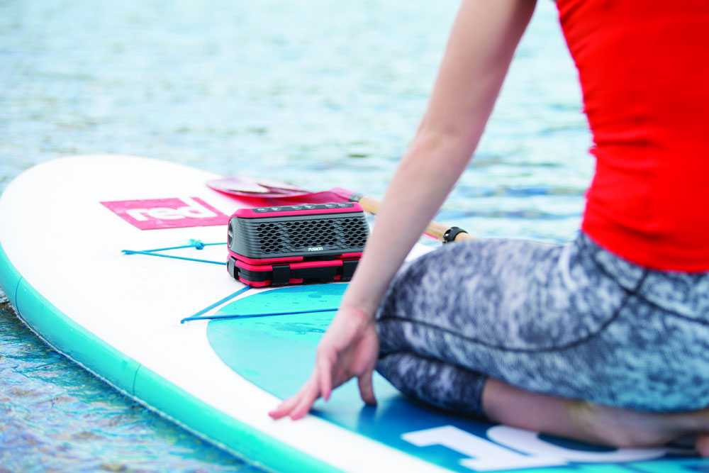 Jam while you paddle, with the Fusion StereoActive.