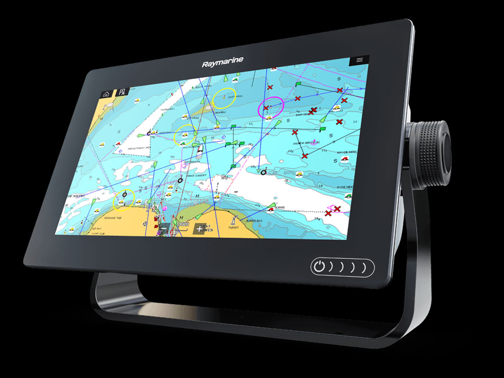 The Axiom line from Raymarine is a touch-screen MFD (separate keypads are available) which brings in some serious new tech at a surprisingly low cost.