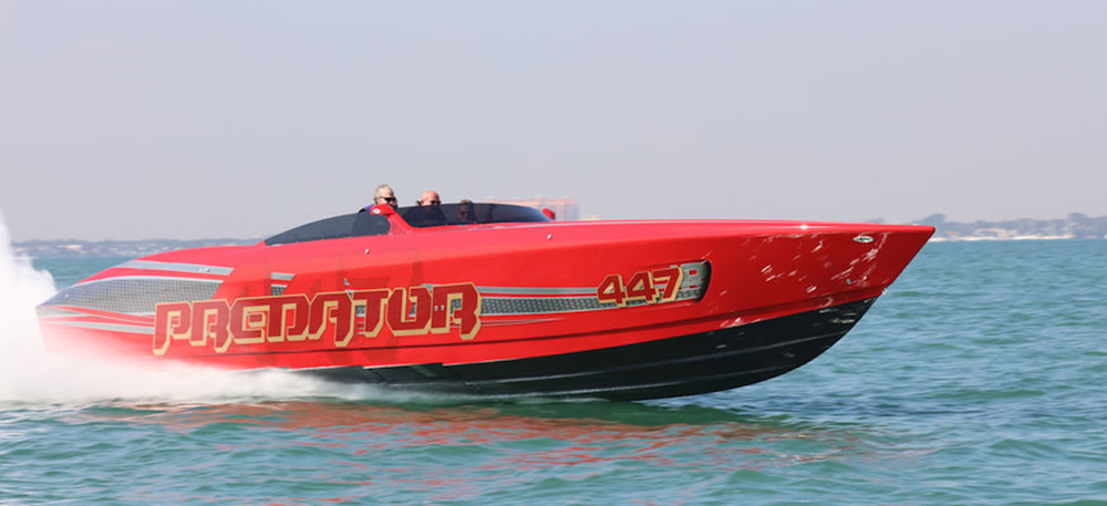 The 447 is the largest offering from Norway-based Predator Performance Boats. Photo by Pete Boden/Shoot 2 Thrill Pix.
