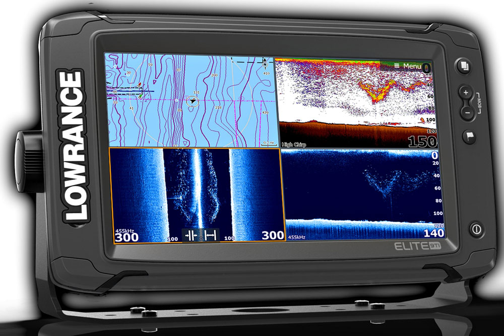 Nine inches of LCD beauty and a ton of serious capability can be found in the Lowrance Elite 9Ti—despite the unit’s low price tag.