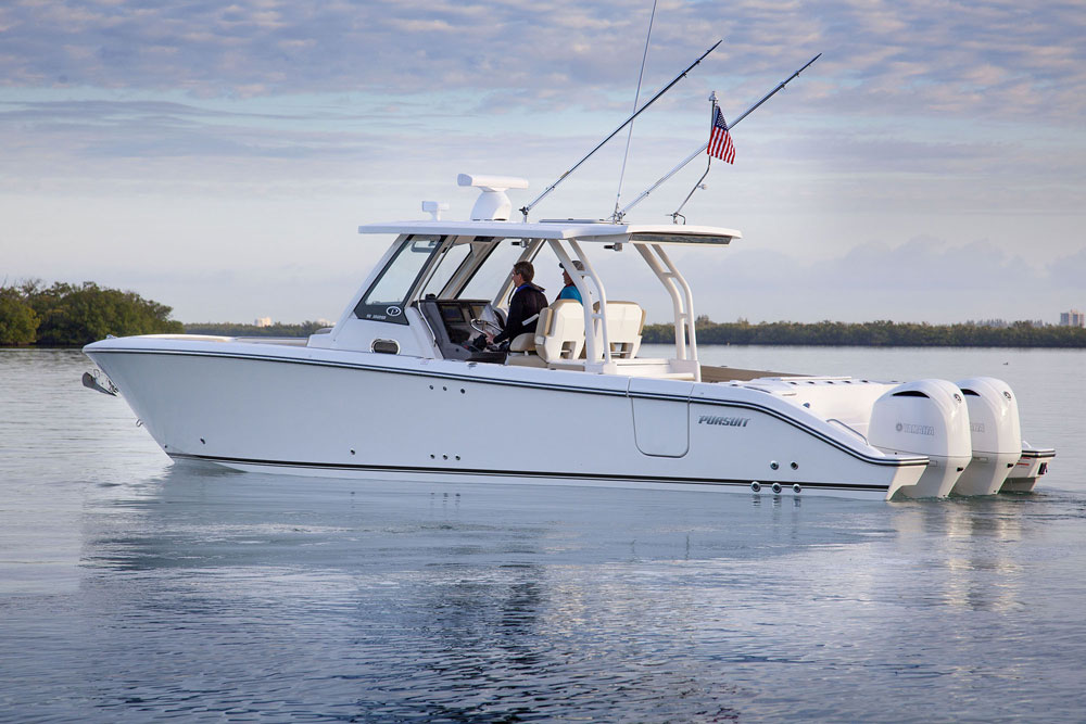 Is the Pursuit S 328 Sport really a fishing boat, or a social platform? Yes!