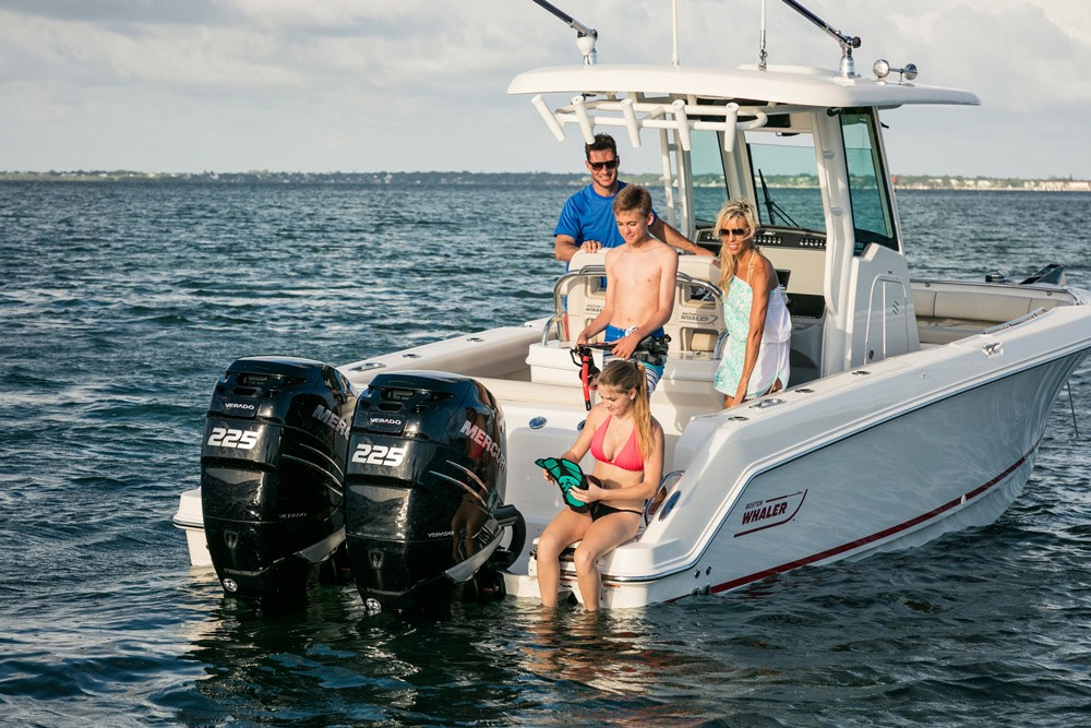 Whether serious fishing or family play is in the plans, the 250 Outrage has the extra space and beef to feel like a much bigger boat.