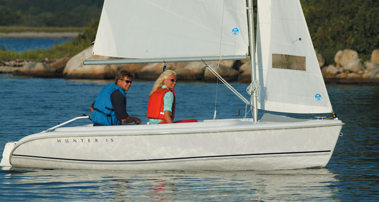 The Hunter 15 is easy to own, and fun to sail.