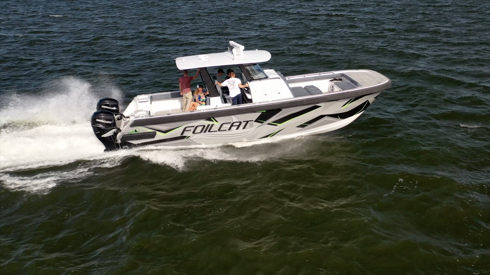 FoilCat: The Foiling Power Catamarans Elevating Center Console Boats