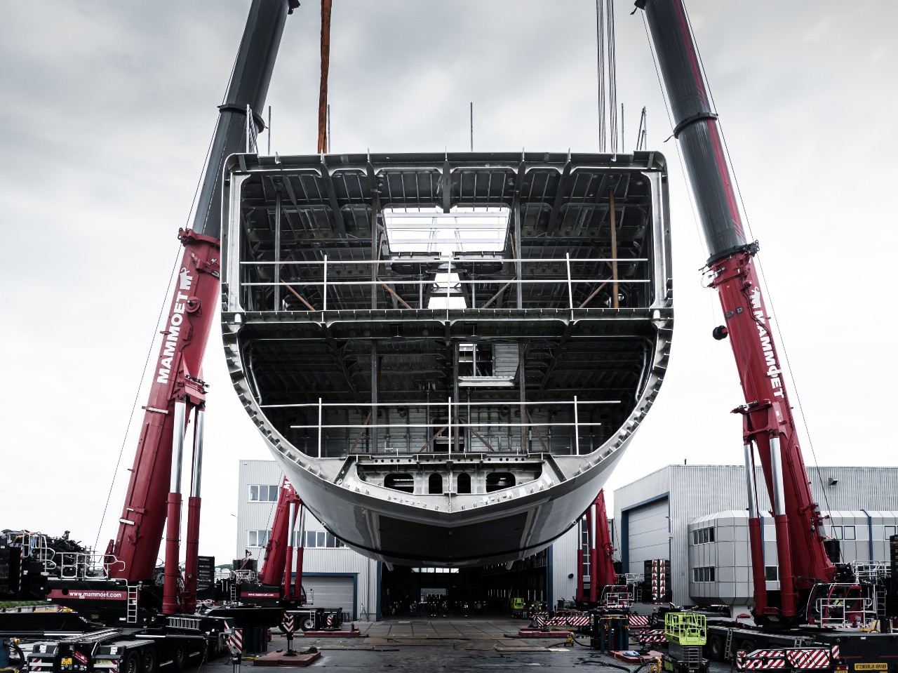 Royal Huisman Turns One Colossal Hull: The World's Largest Sloop 